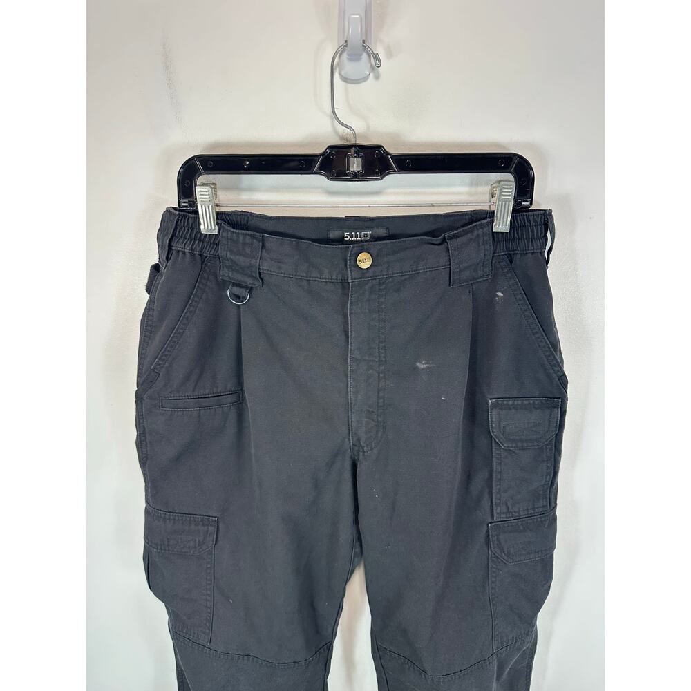 5.11 Tactical Taclite Pro Cargo Pants Black Ripstop Work Utility Size 34x31 - Picture 8 of 12